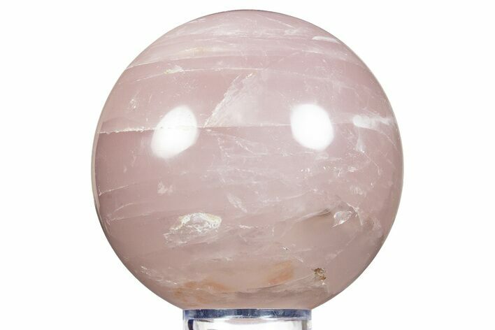 Polished Rose Quartz Sphere - Madagascar #344330